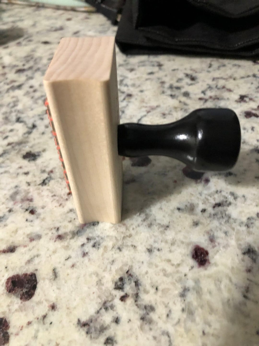 Customer photo review of Modern return address stamp
