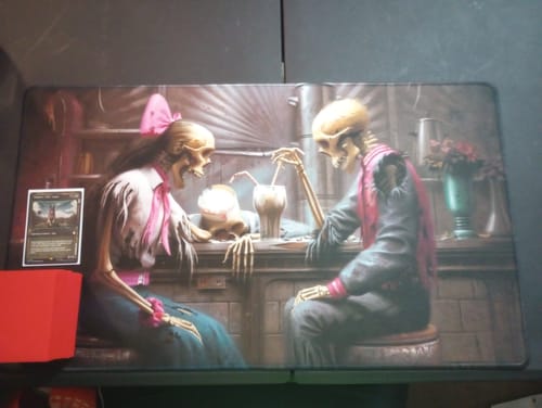 Customer photo review of Custom Playmat (24" x 14")
