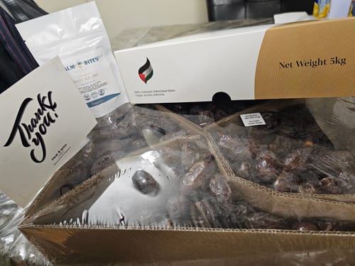 Customer photo review of 5kg Palestinian Medjool Dates 🇵🇸