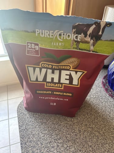 Customer photo review of Whey Protein Isolate Chocolate