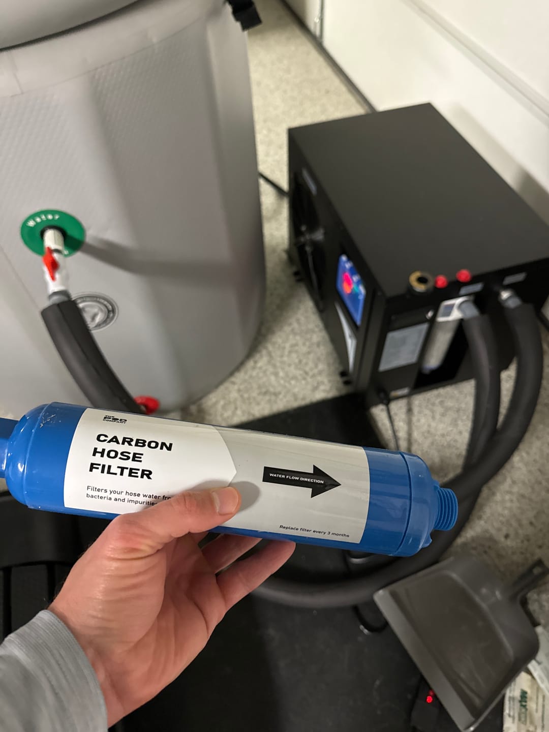 Customer photo review of Carbon Hose Filter