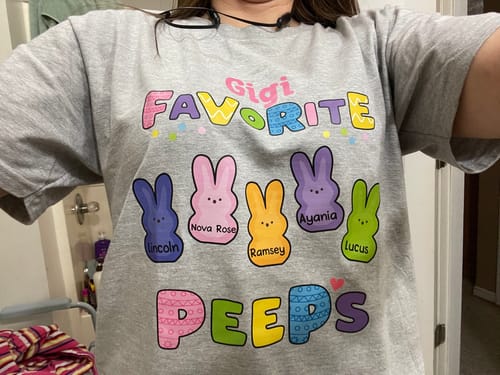 Customer photo review of Personalized Grandma Easter Pure cotton T-shirt