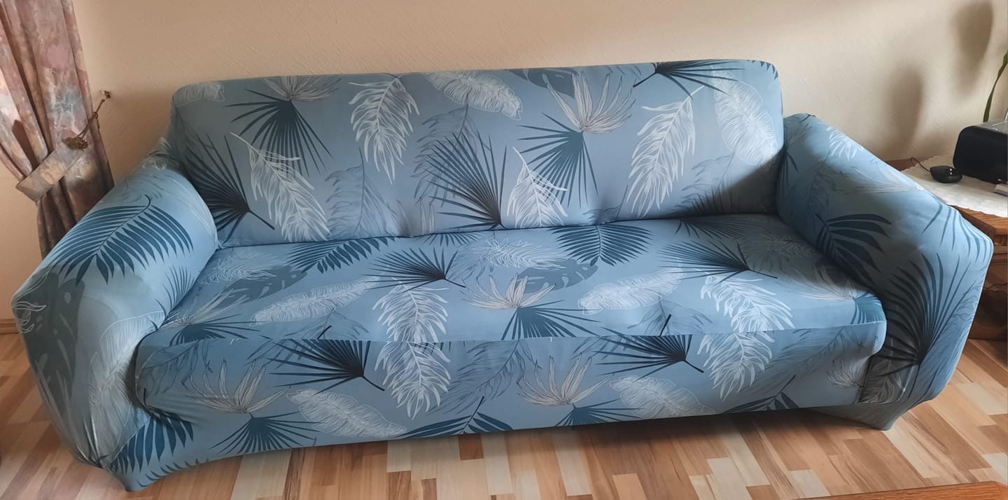 Customer photo review of Grüner Dschungel - Sofabezüge für klassische und Ecksofas - Das Haus der Überzüge