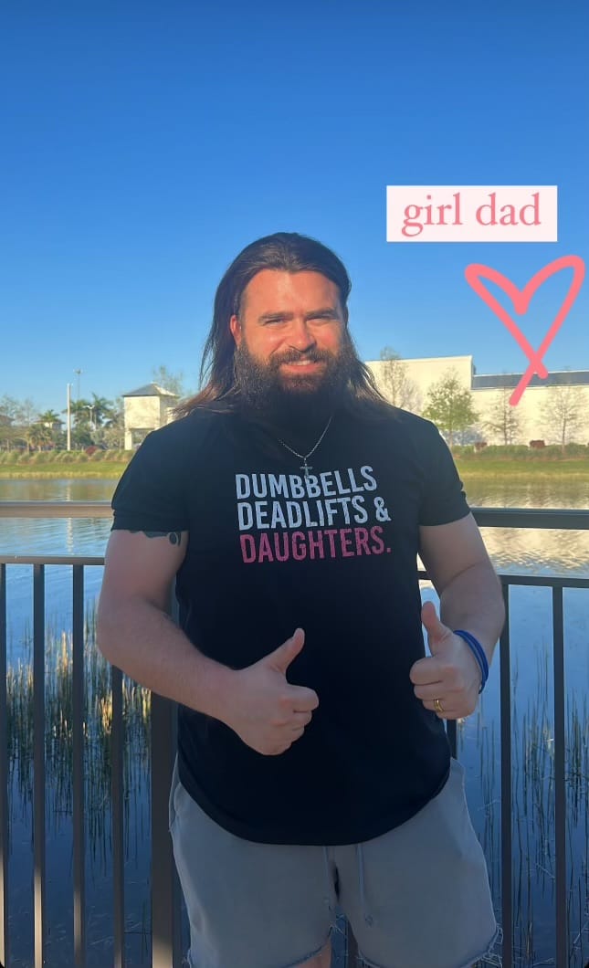 Customer photo review of Dumbbells Deadlifts & Daughters Shirt