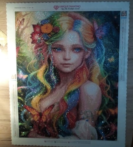 Customer photo review of 5D Diamond Painting AB Steine Farbige Schönheit