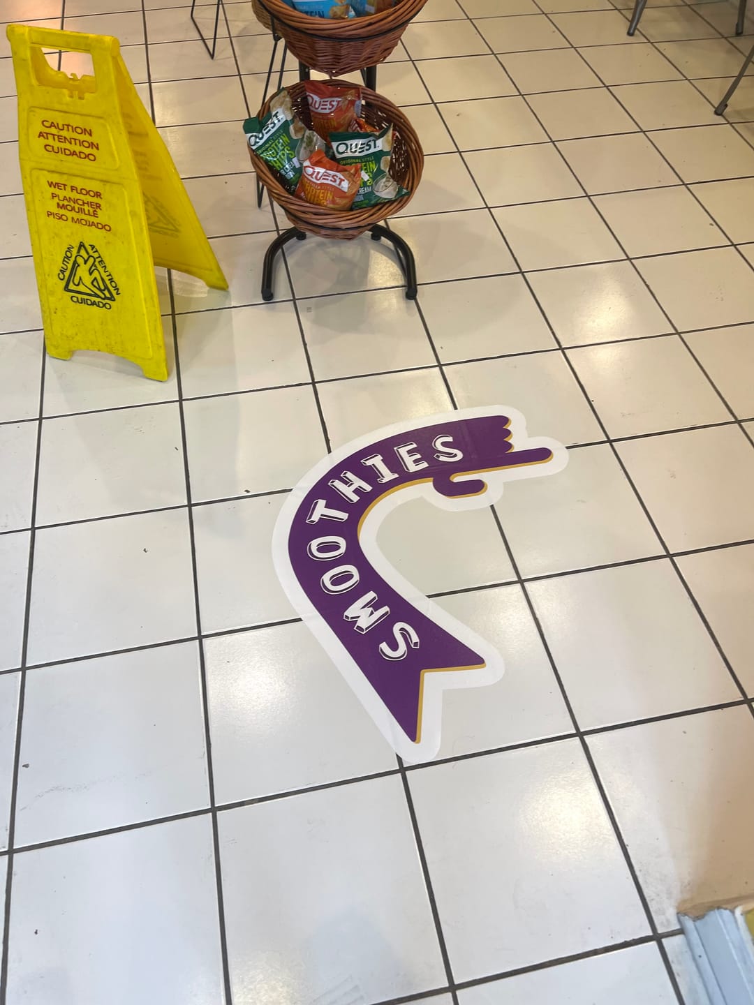 Customer photo review of Restaurant Floor Decals