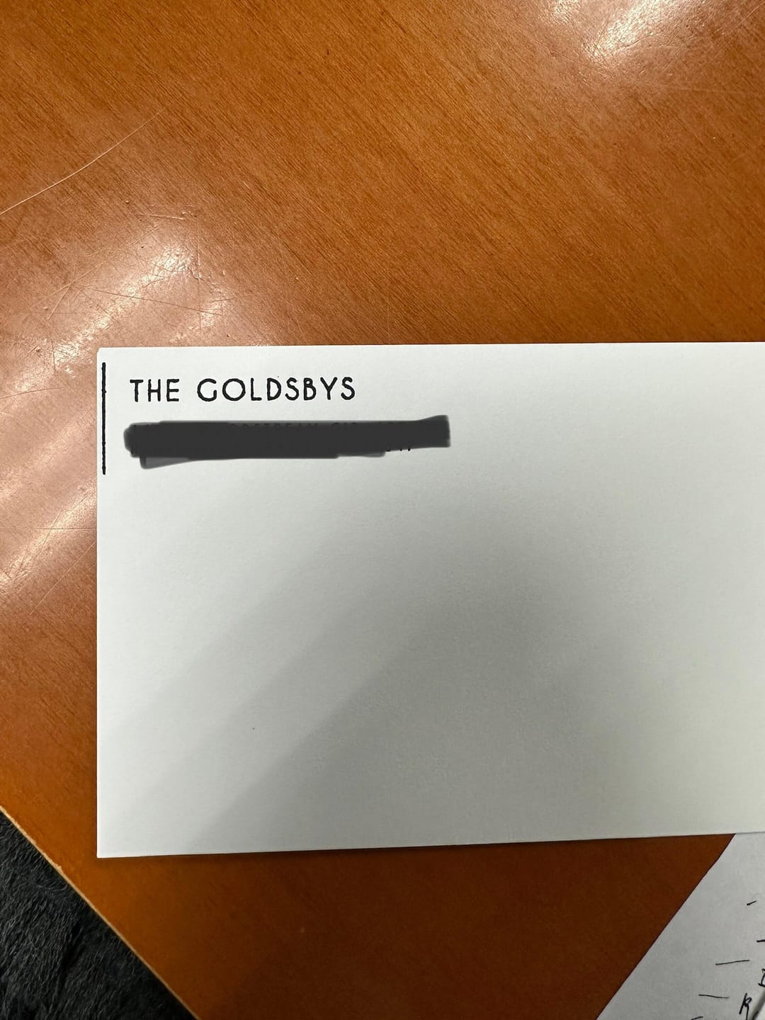 Customer photo review of Modern return address stamp