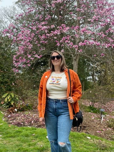 Customer photo review of Spring Day Flower Market Shirt