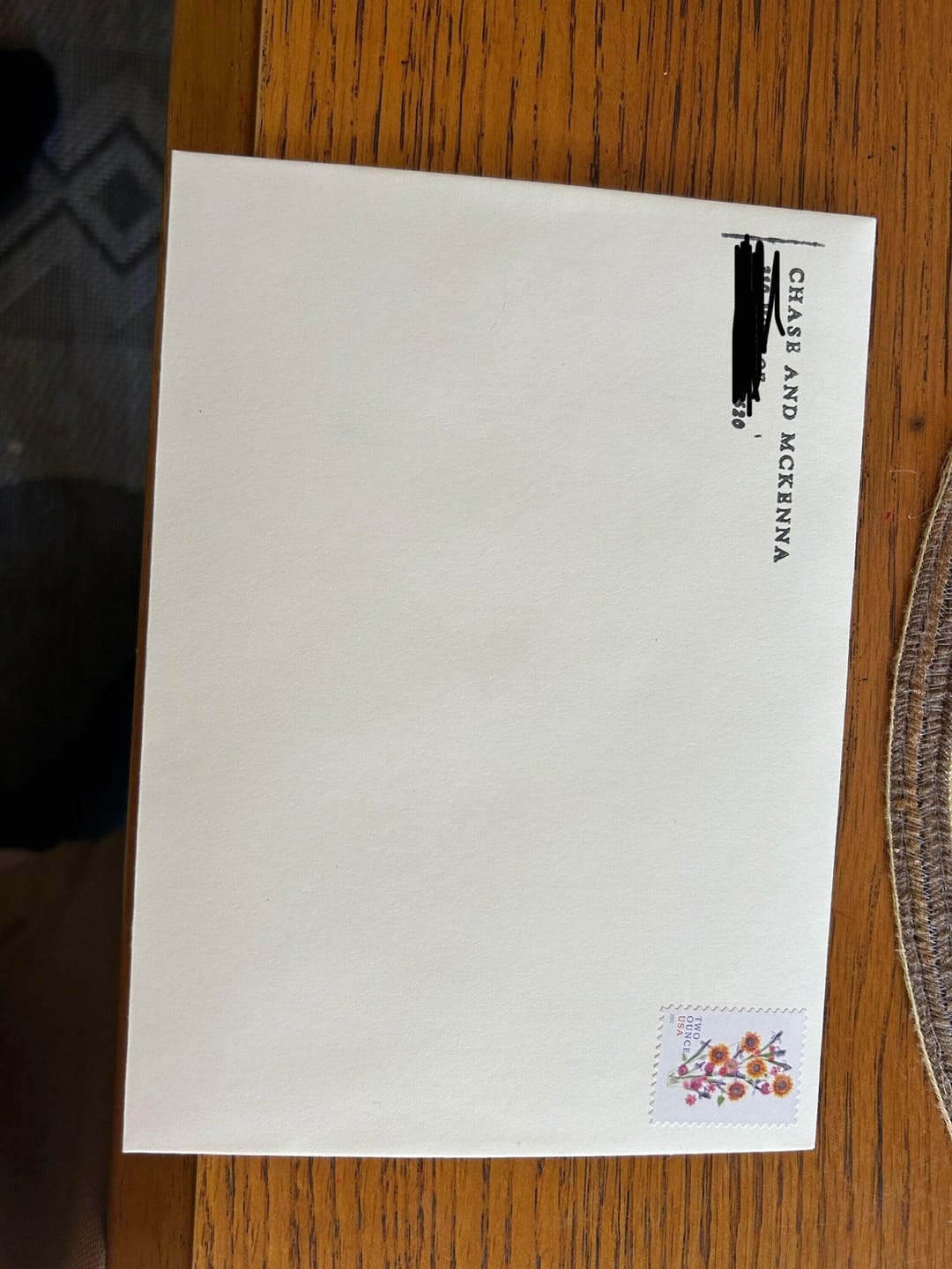Customer photo review of Modern return address stamp