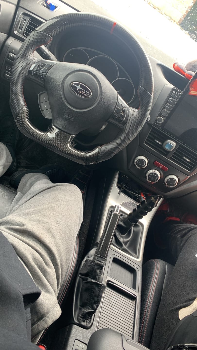 Customer photo review of 2008-2024 Subaru WRX/STi Black Carbon Fiber Ebrake Handle 2013-20 BRZ/FR-S