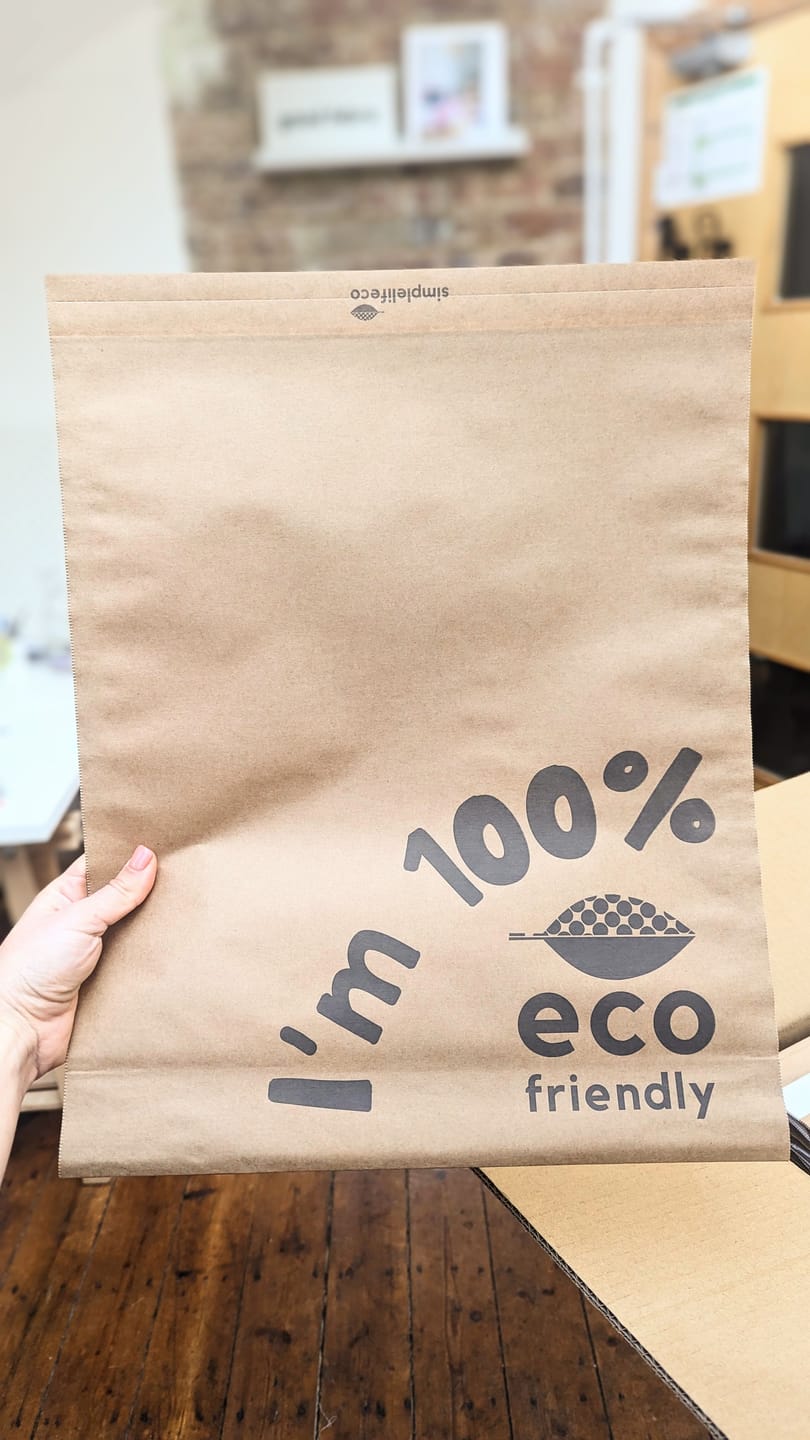 Customer photo review of Compostable Mailing Bags