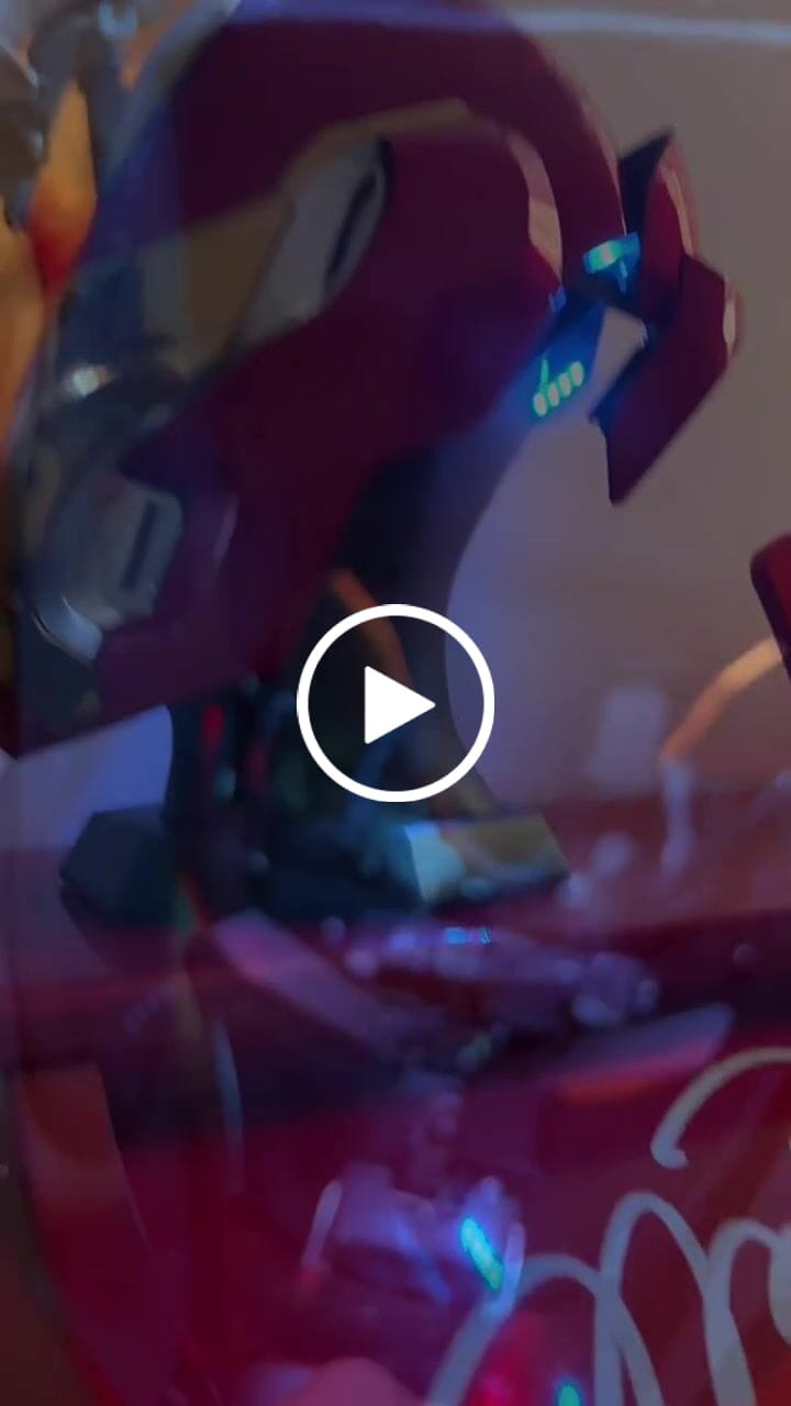 Customer video review of Mechahead IronMan Mk50 Helmet | Voice Control | 1: 1 Real Person Wearable