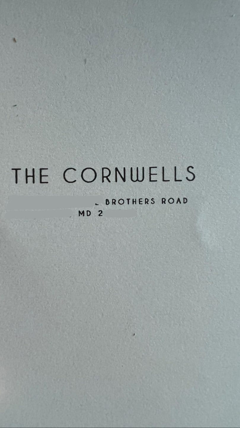 Customer photo review of Modern return address stamp