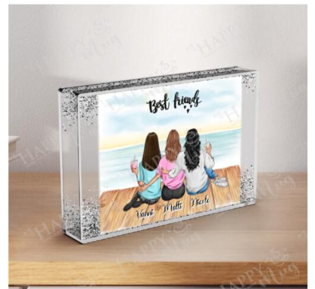 Customer photo review of 2-4 Freundinnen - Schneekugel Silber Glitzer