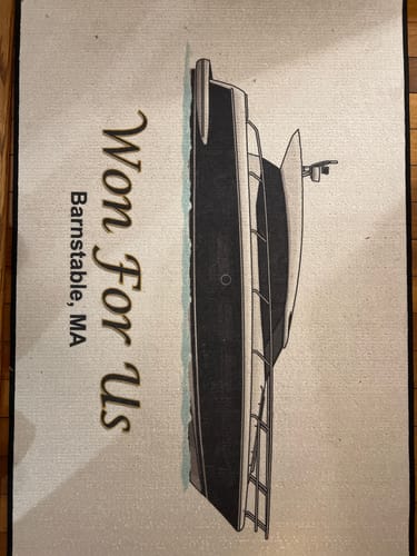 Customer photo review of Custom Digital Boat Artwork