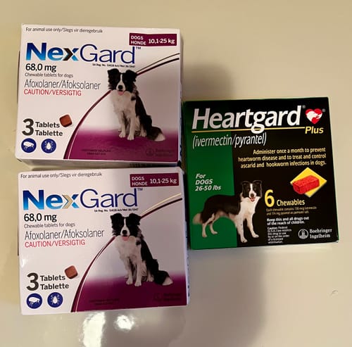 Customer photo review of NexGard & Heartgard (Green) Combo Dogs 24-60 lbs (10-25 kg)