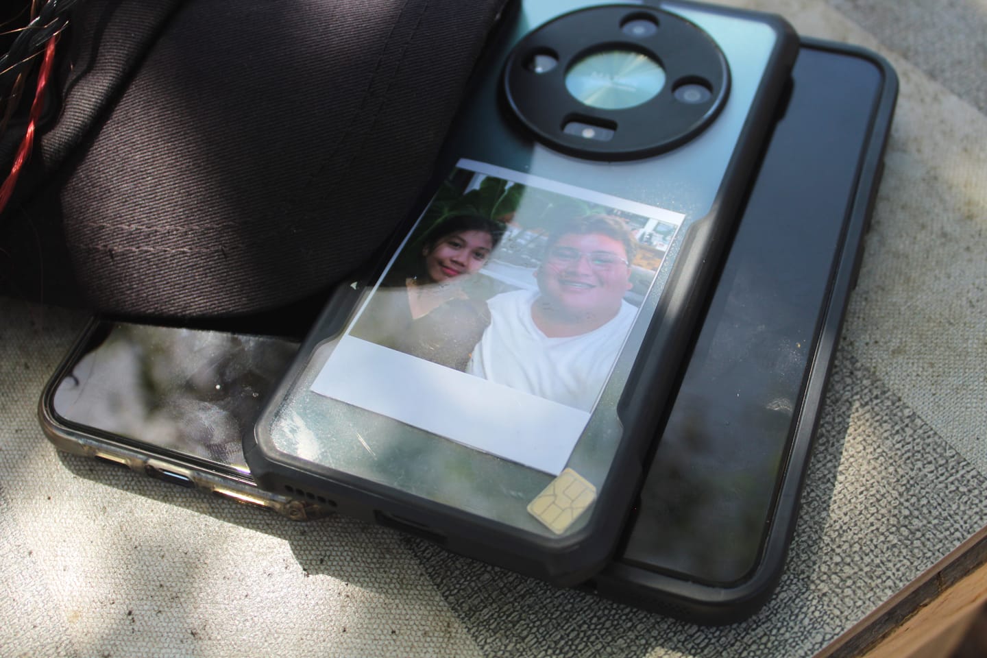 Customer photo review of Photo Engraved Portrait Necklace Gift
