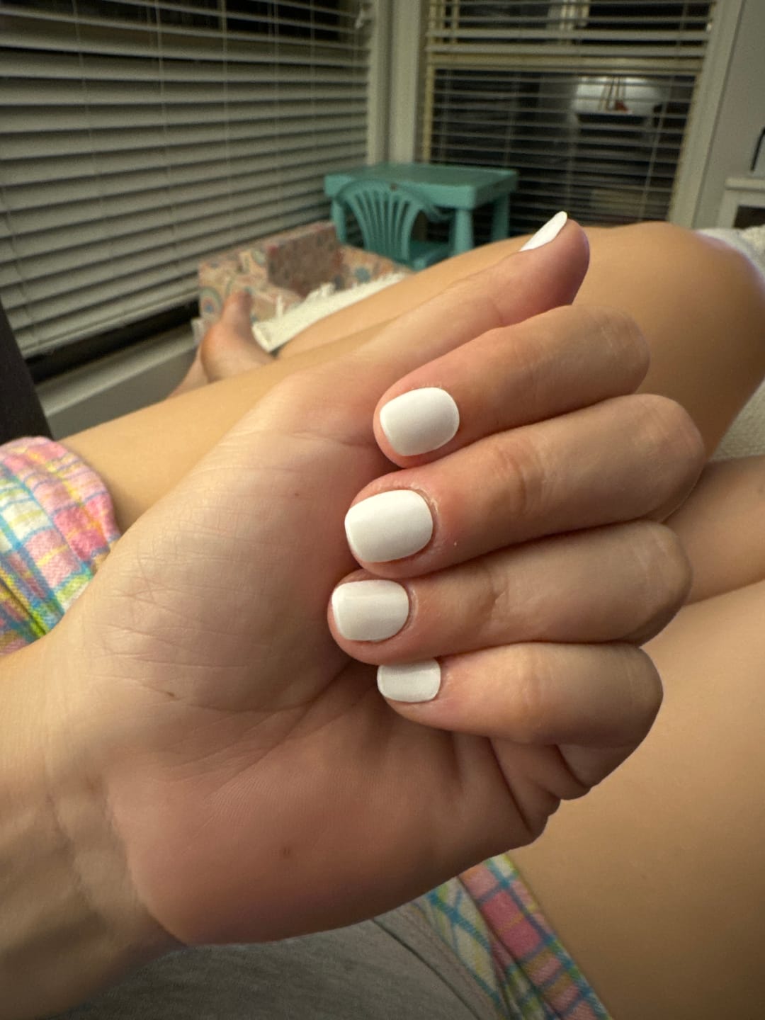 Customer photo review of Icing Sugar White DIY Semicured Gel Nail Sticker Kit
