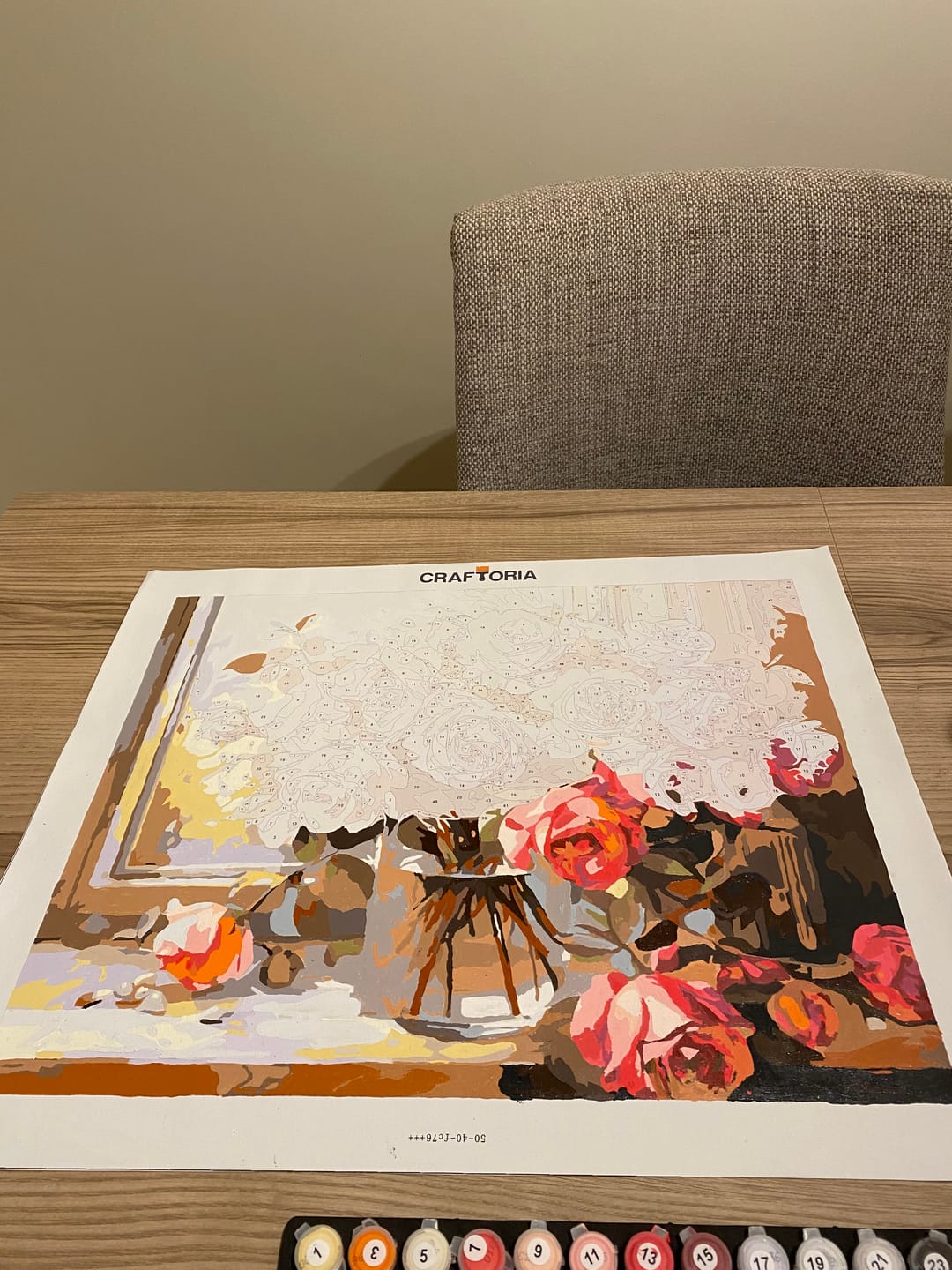 Customer photo review of Numbered Roses