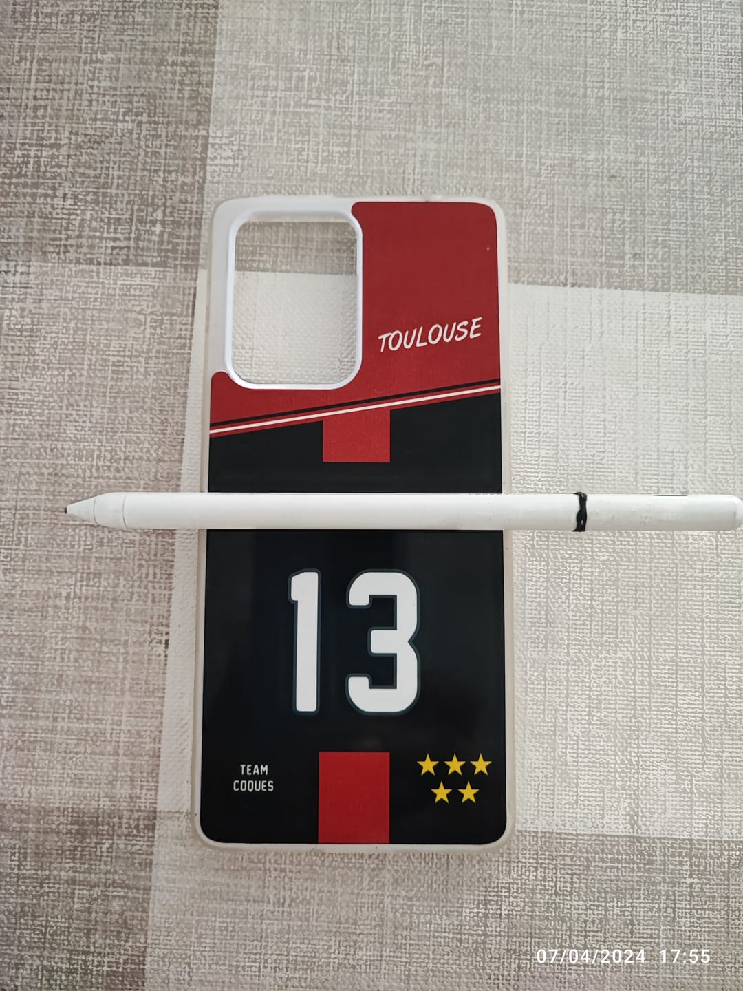 Customer photo review of Coque rugby TOULOUSE RUGBY personnalisable - TEAMCOQUES