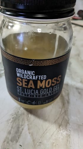 Customer photo review of St Lucia Gold Sea Moss Gel