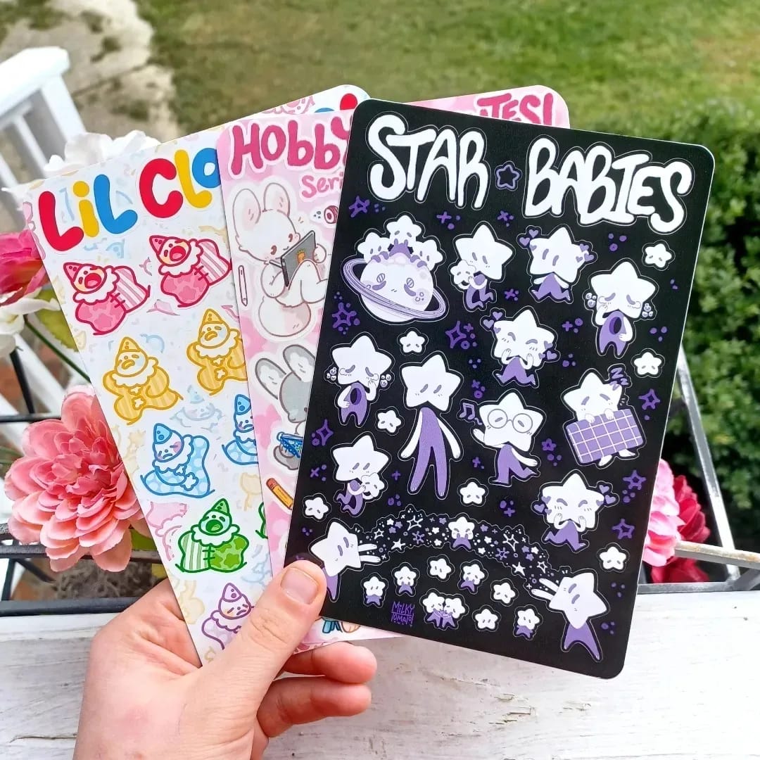 Customer photo review of Mystery Sticker Sheet Packs!