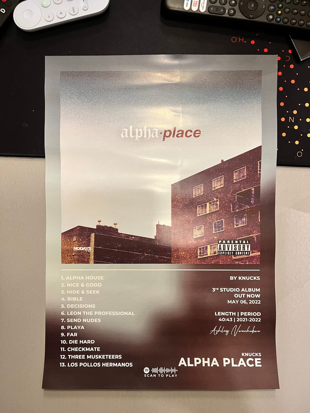 Customer photo review of Alpha Place Knucks Poster