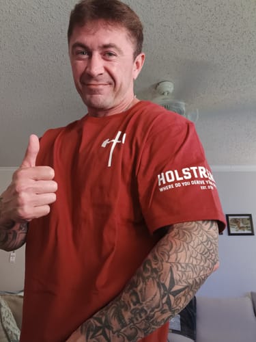 Customer photo review of Man of God Oversized Tee