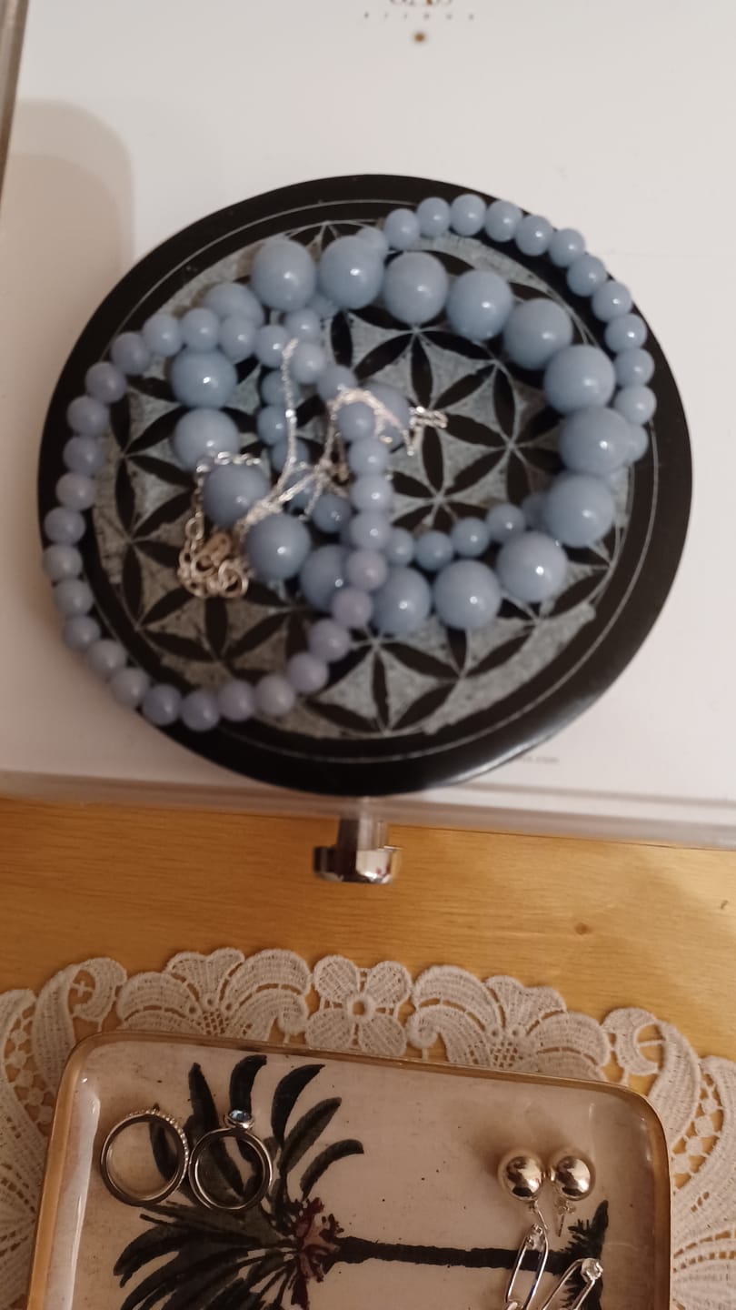 Customer photo review of Bracelet Angélite 6mm