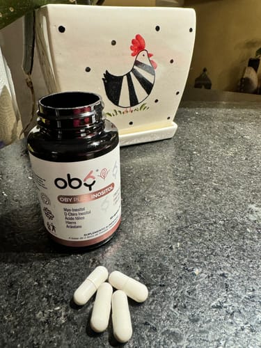 Customer photo review of OBY Pure Inositol | Myo Inositol y D-Chiro Inositol, Ácido Fólico, Hierro y Extracto Arándano