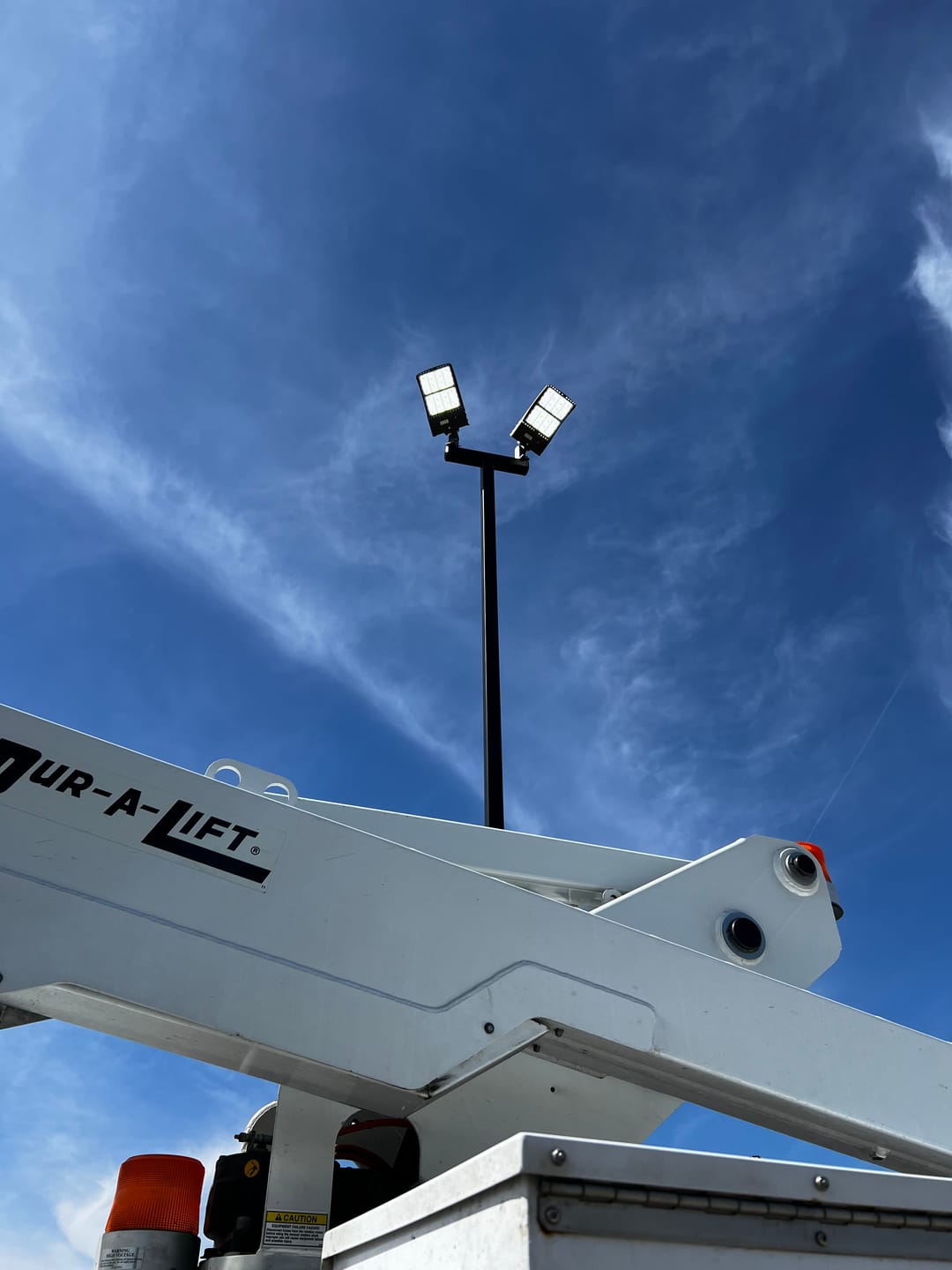 Customer photo review of 300W LED Pole Lights Outdoor, 5700K, Universal Mount, Bronze, IP65 Waterproof, AC120-277V, LED Parking Lot Lights - Commercial Area Street Security Lights