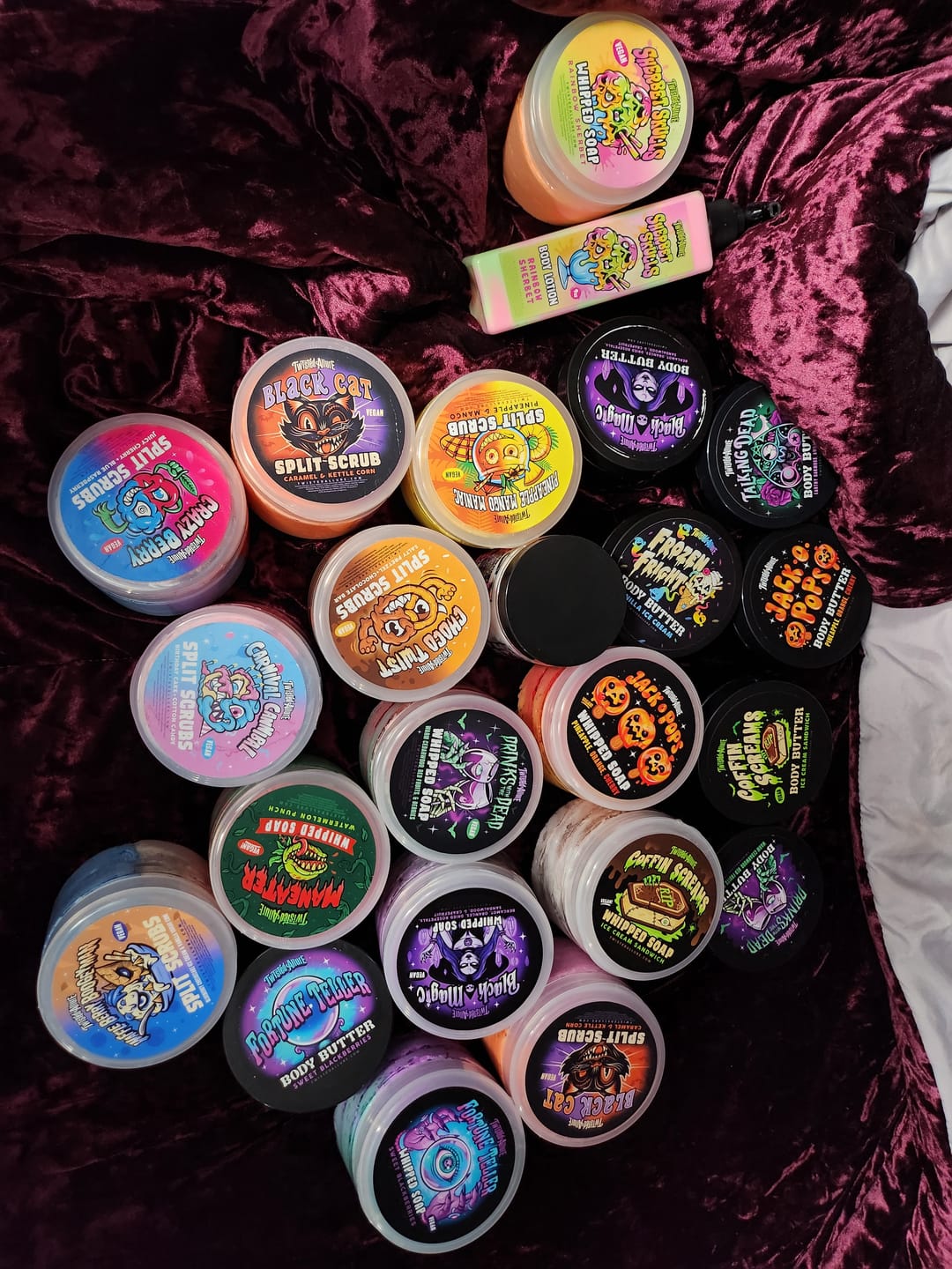 Customer photo review of Crazy Berry Split Scrub (Blue Raspberry & Cherry)