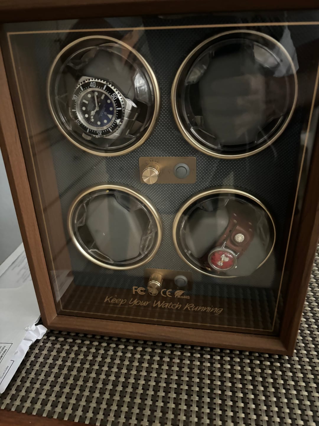 Customer photo review of Core - Wooden Watch Winder