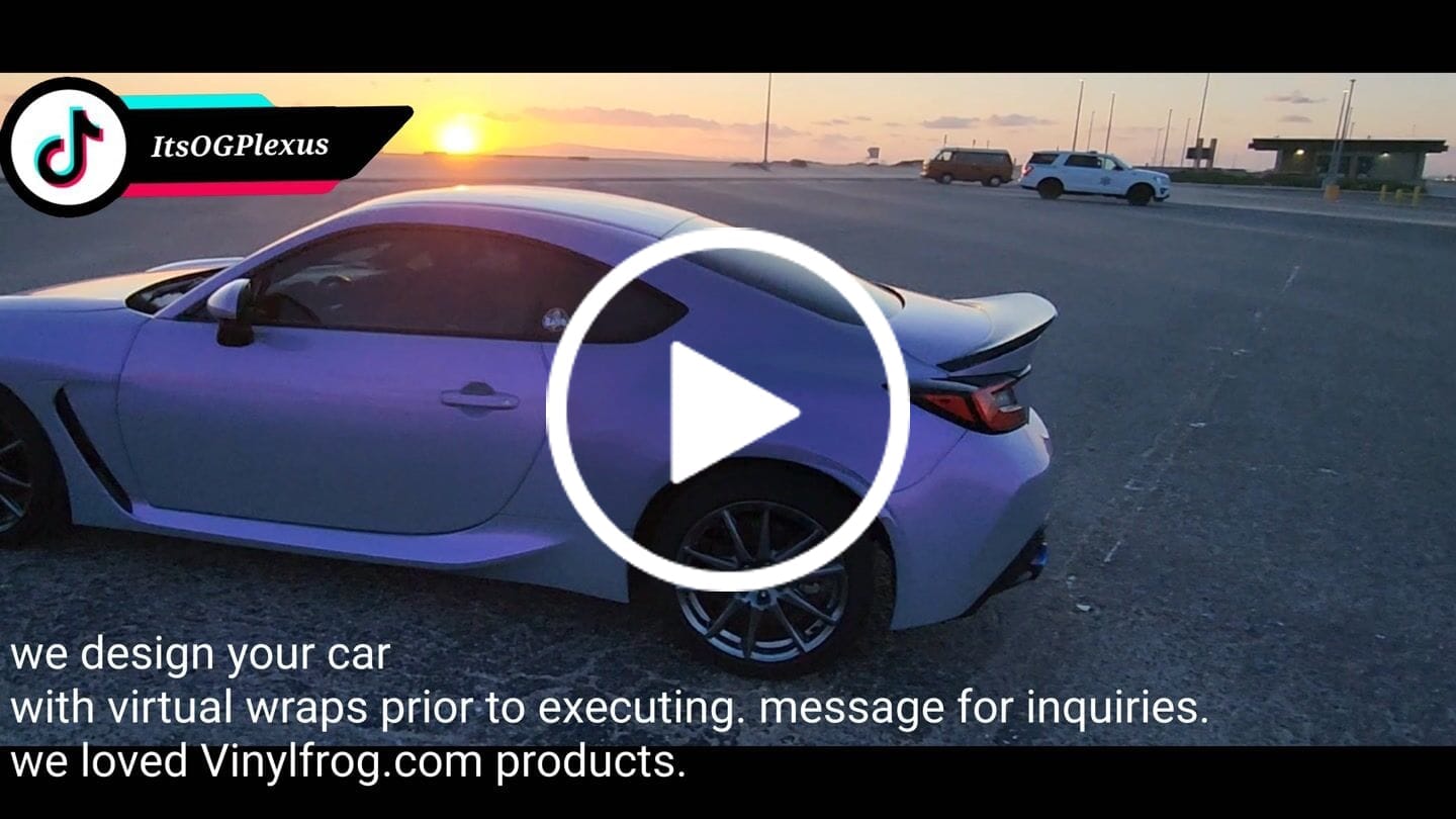 Customer video review of Candy Metallic Gray Purple vinyl wrap
