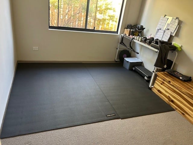 Customer photo review of Miramat® Mega - 214cm x 153cm - Very Large Exercise Mat - In Stock