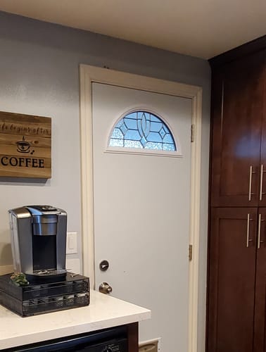 Customer photo review of Western Reflections Laurel Door Glass - 23.797" x 11.813" Frame Kit