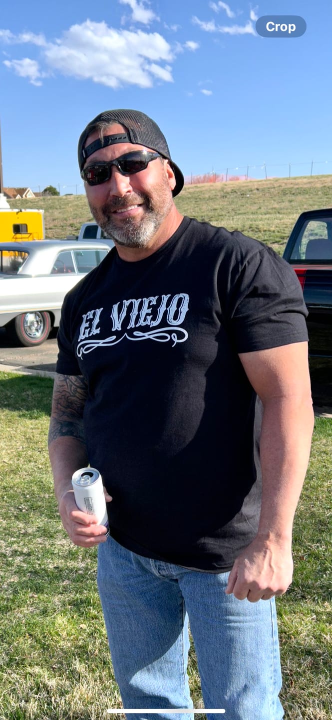 Customer photo review of The Original El Viejo Old School Tee