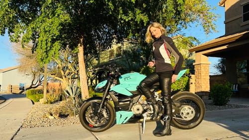 Customer photo review of Shred Moto Jeans 2.0