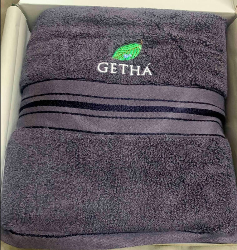 Customer photo review of Getha Lux Towel - Dark Grey