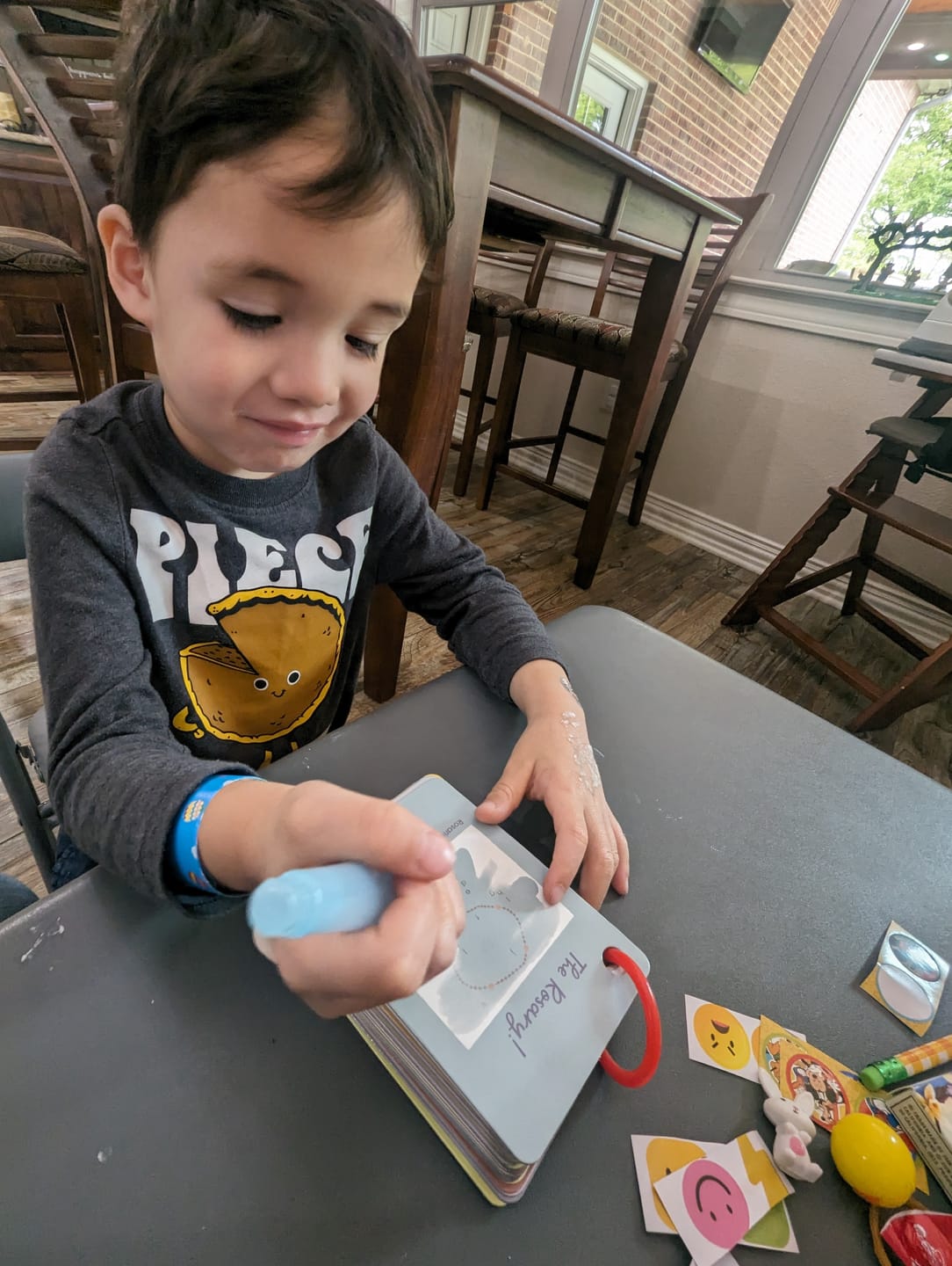 Customer photo review of Mysteries of the Rosary Water Reveal Cards