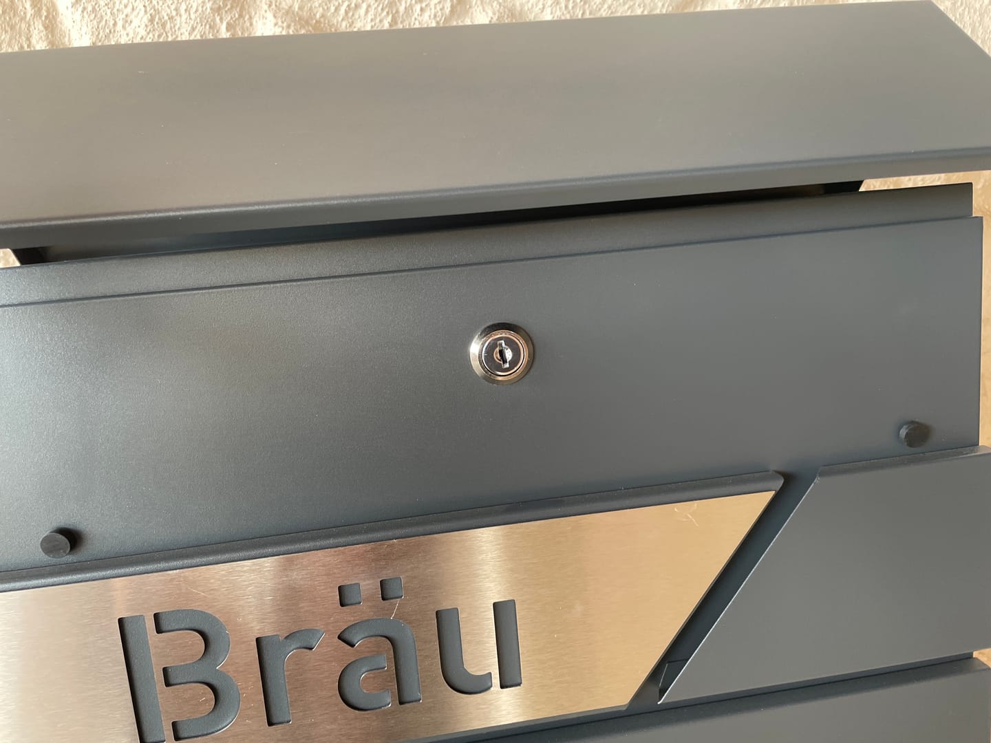 Customer photo review of Schloss für AlbersDesign Briefkästen mit 4 Schlüsseln