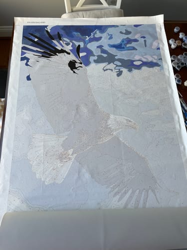 Customer photo review of Custom Paint By Numbers Kit - Upload Your Photo - Brush Set Included