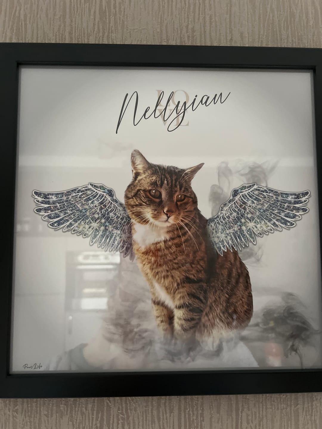Customer photo review of Personalisiertes Portrait - Diamant Engel Stil