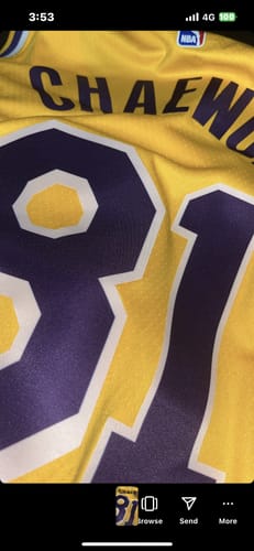 Customer photo review of Le Sserafim Basketball Jersey