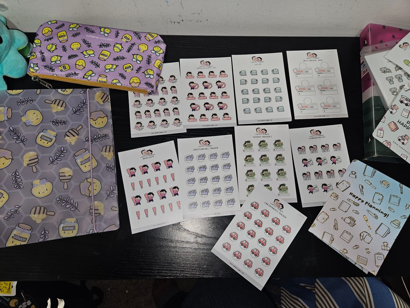 Customer photo review of Chubhub Mail Day Planner Stickers