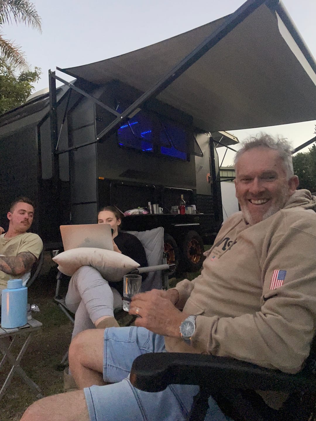 Customer photo review of Awnlux 12v Electric Caravan Awning W-5700C