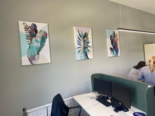 Customer photo review of Metallic Ferns Trio