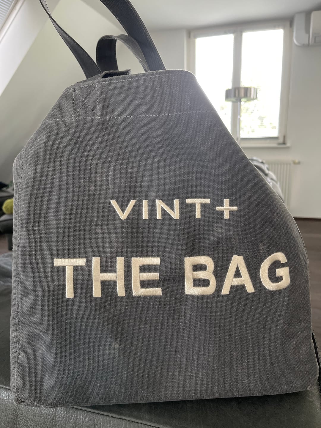 Customer photo review of CANVAS BAG - BIG - GRAU
