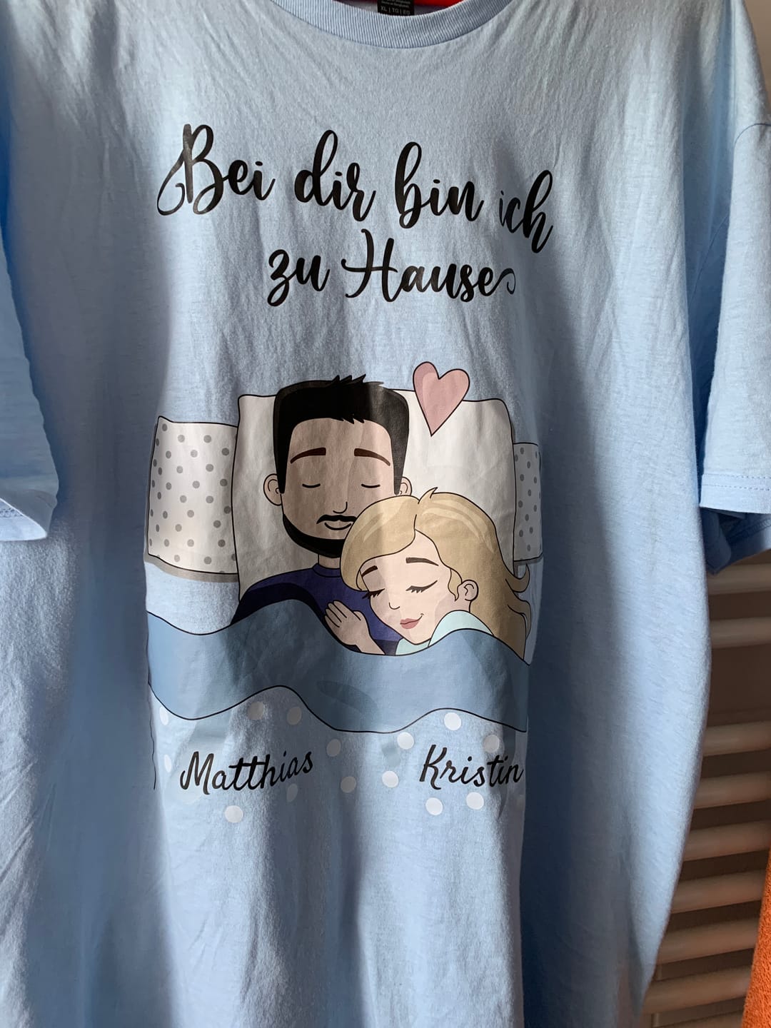 Customer photo review of Schlafmützen - Personalisiertes T-Shirt