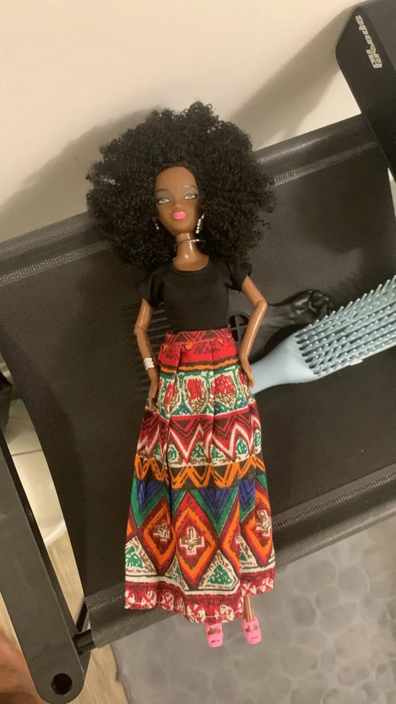 Customer photo review of Barbie Noir Afro